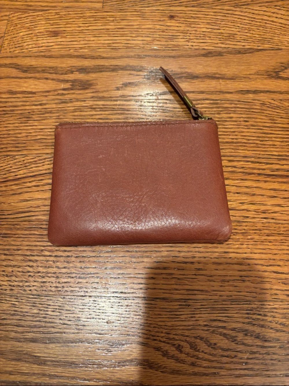 MadewellLeather Zipper Wallet - Brown EUC